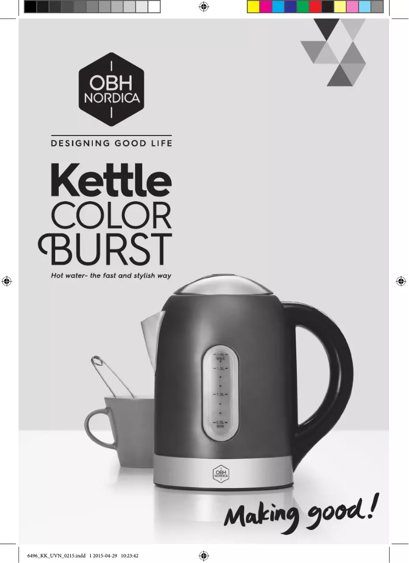 Página nº 1 - Manual de usuario OBH Nordica Color Burst 6494
