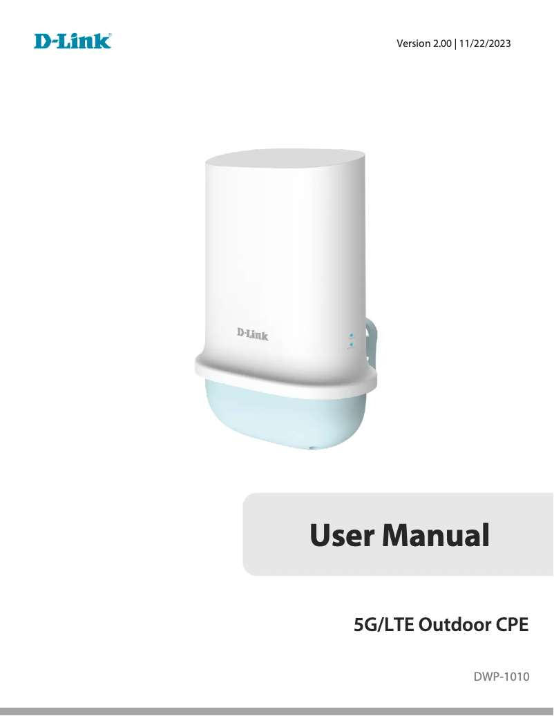 Página 1 del manual Manual de usuario D-Link DWP-1010