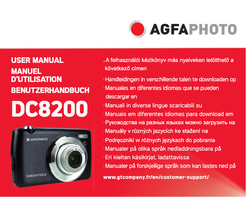 Página nº 1 - Manual de usuario AgfaPhoto DC8200