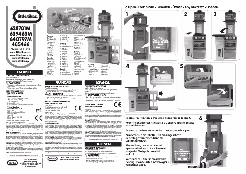 Imagen de la primera página del manual del dispositivo Kitchen