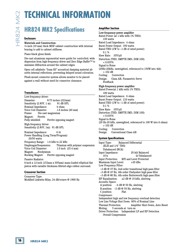 Imagen de la primera página del manual del dispositivo HR824mk2