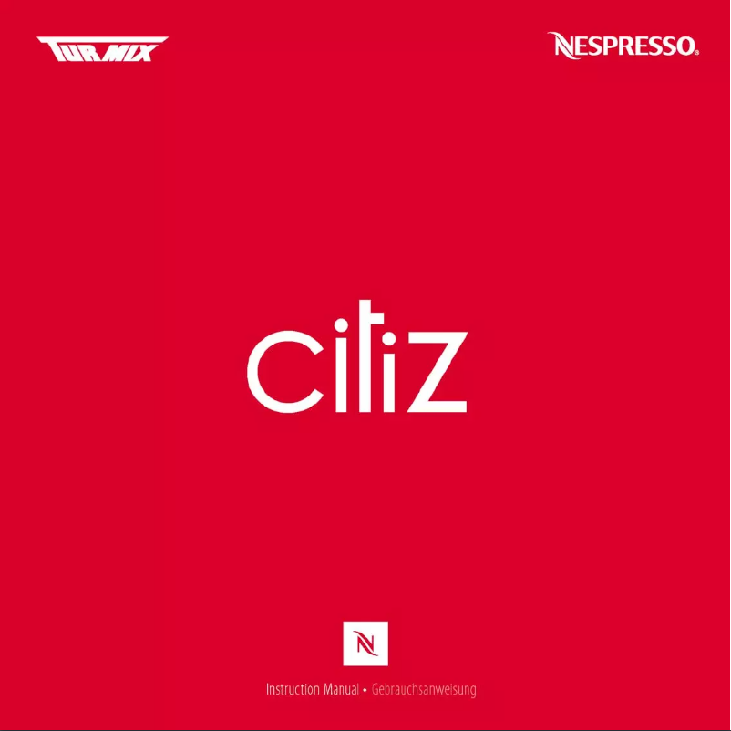 Imagen de la primera página del manual del dispositivo Nespresso Citiz