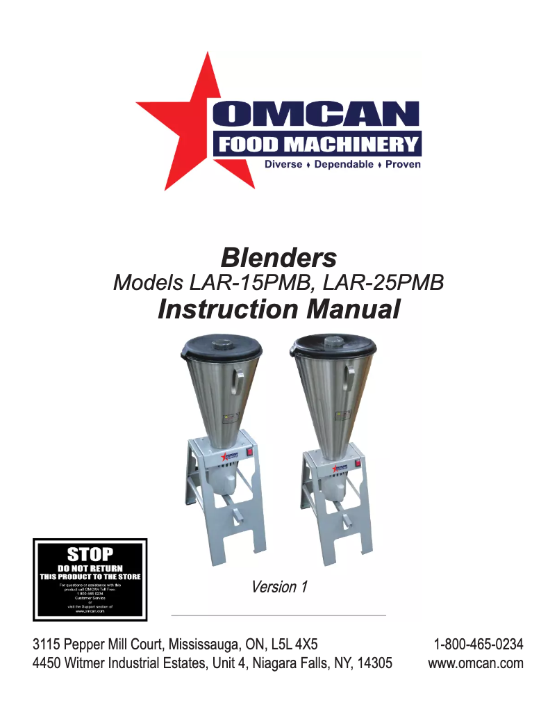 Imagen de la primera página del manual del dispositivo LAR-15PMB