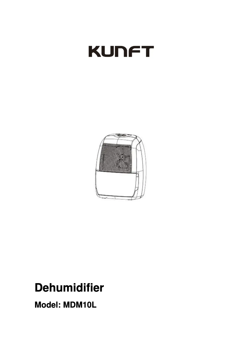 Página 1 del manual Manual de usuario Kunft PD10922RB