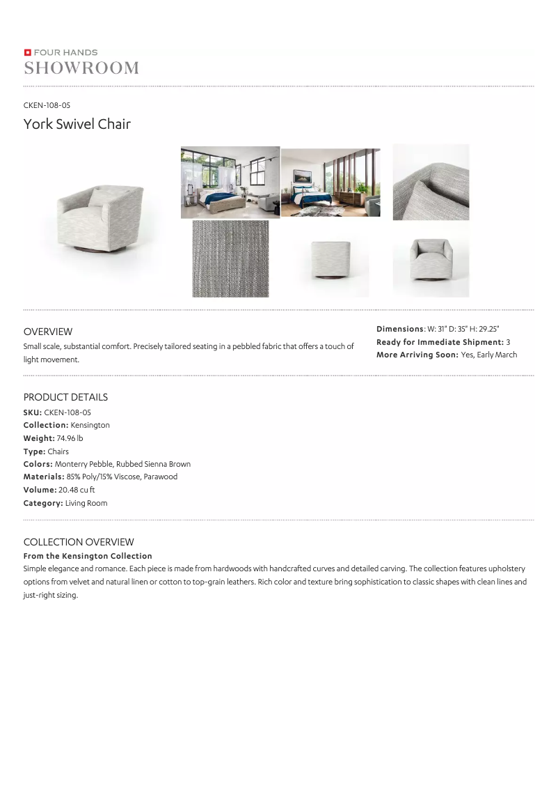 Página 1 del manual Manual de usuario Four Hands CKEN-108-05