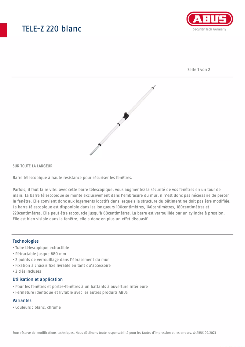 Imagen de la primera página del manual del dispositivo TELE-Z