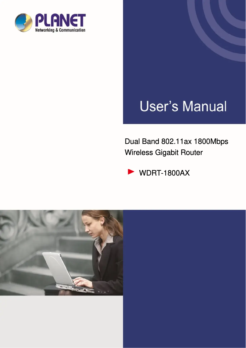 Página 1 del manual Manual de usuario Planet WDRT-1800AX