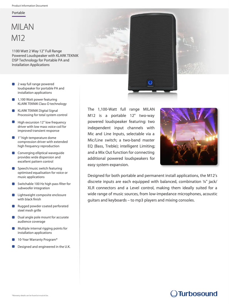 Imagen de la primera página del manual del dispositivo Milan M12