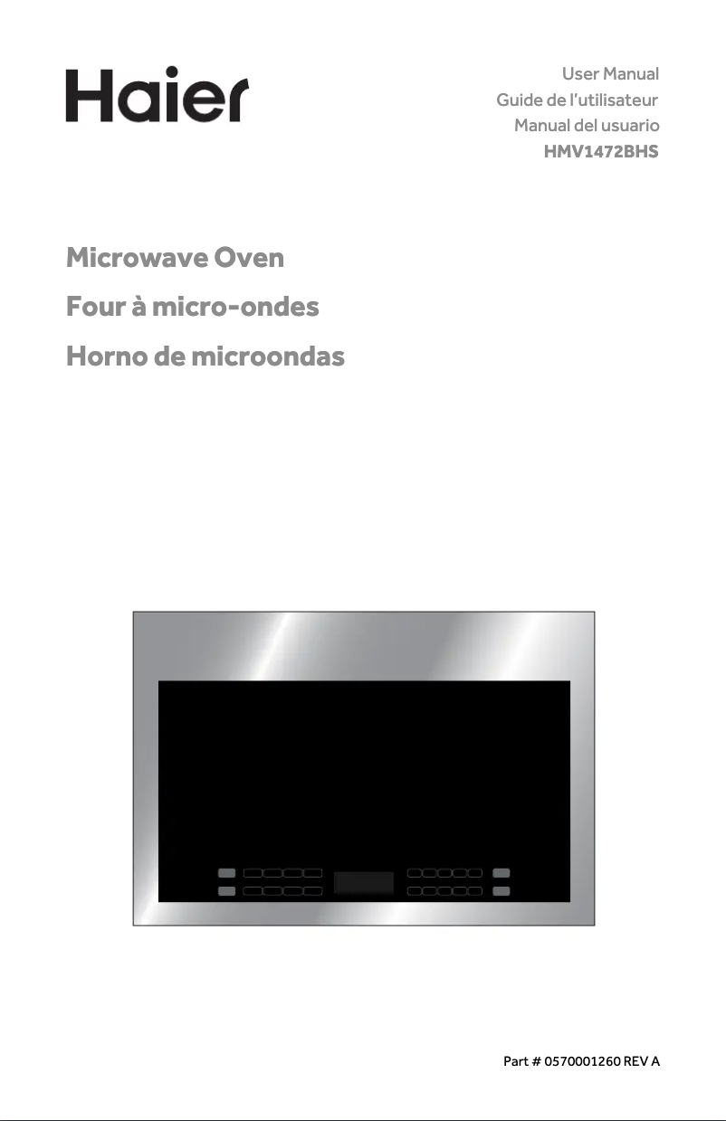 Imagen de la primera página del manual del dispositivo HMV1472BHS