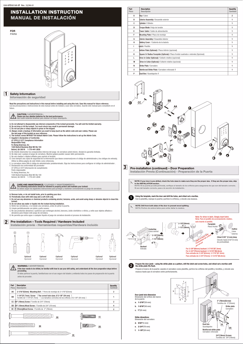 Imagen de la primera página del manual del dispositivo LK100