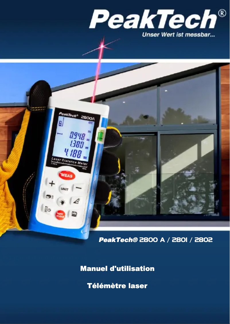 Página 1 del manual Manual de usuario PeakTech 2802