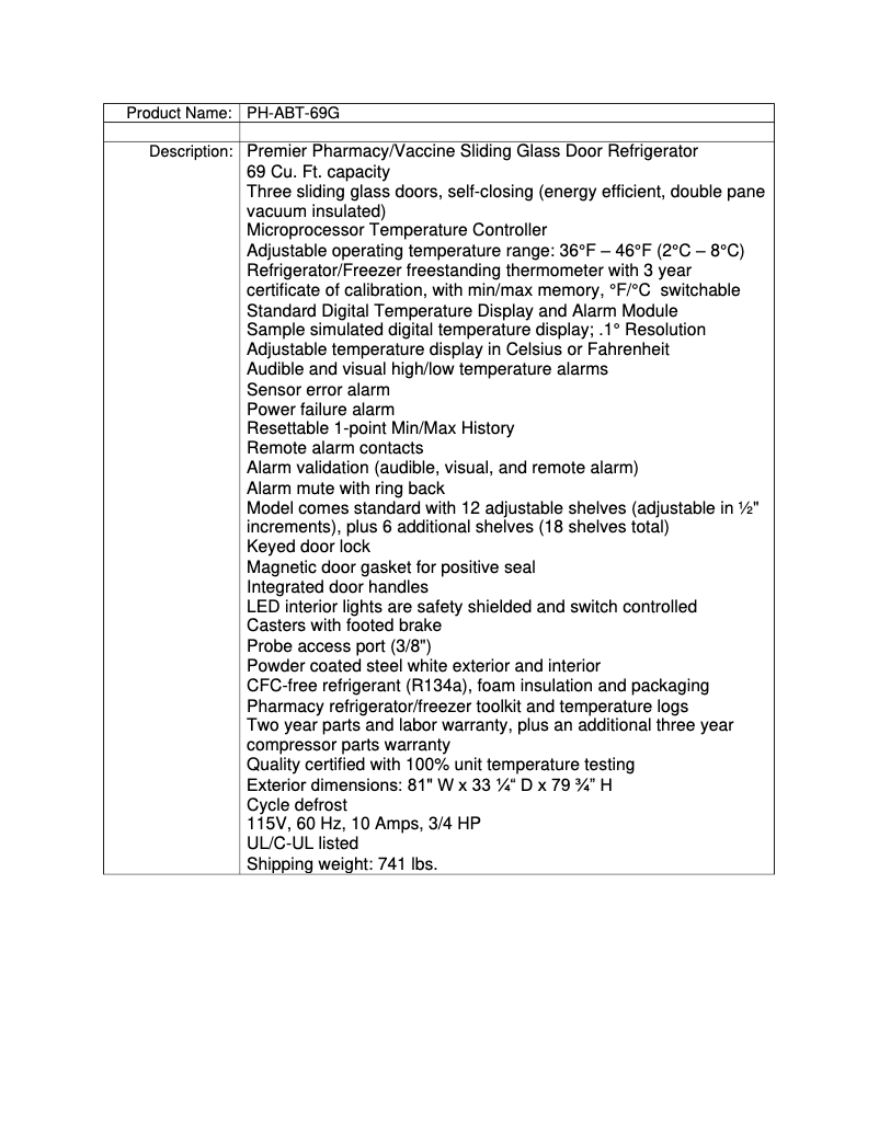 Página nº 1 - Manual de usuario American BioTech Supply PH-ABT-69G