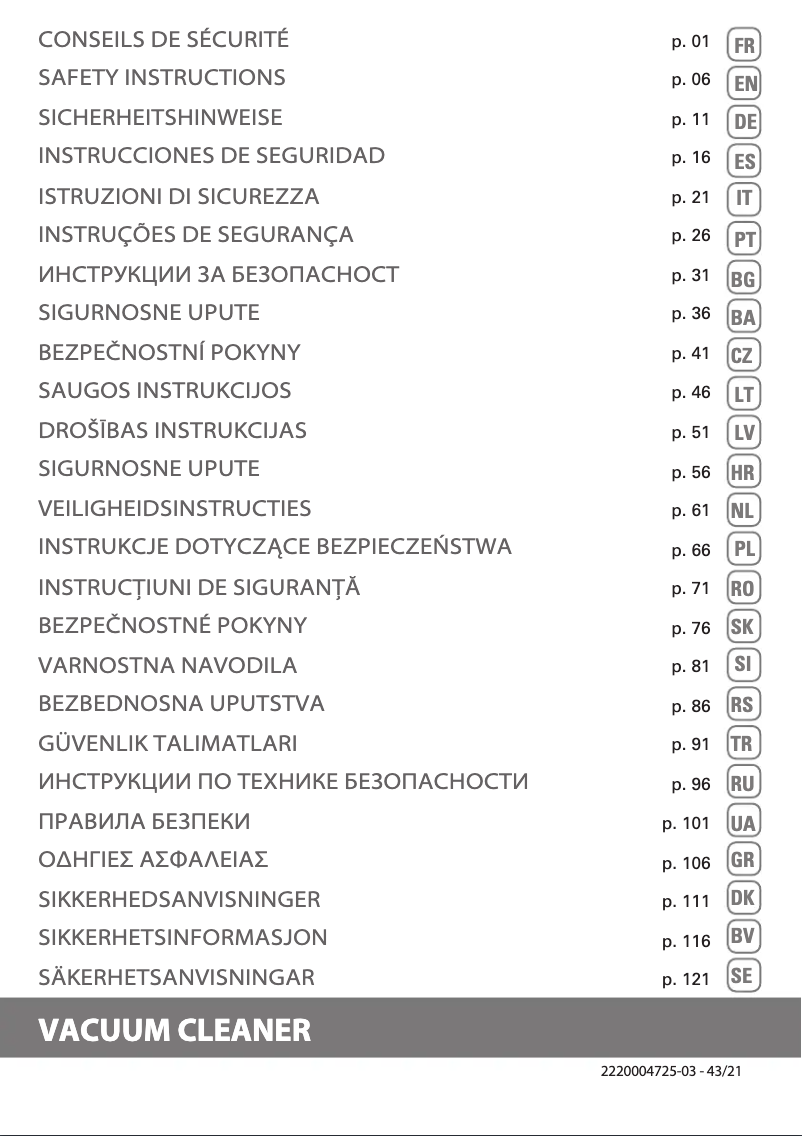 Imagen de la primera página del manual del dispositivo X-Ô 90 IX7767