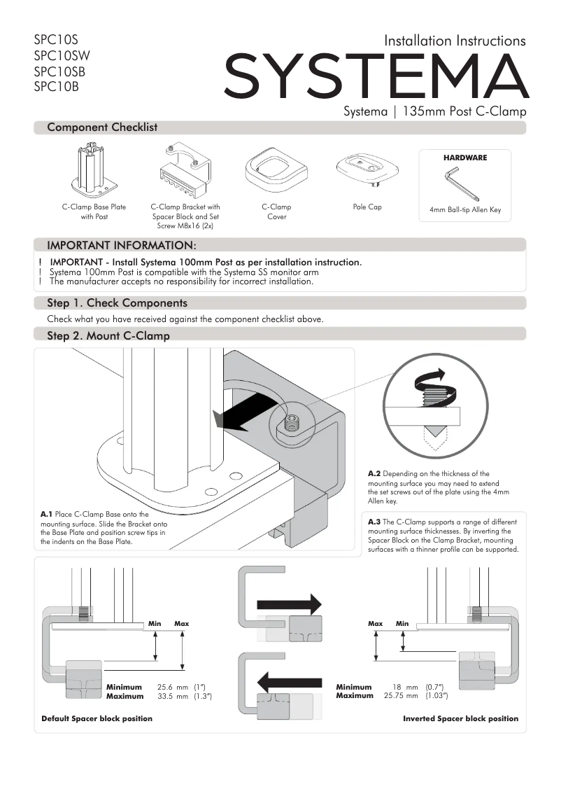 Página 1 del manual Manual de usuario Atdec SPC10B