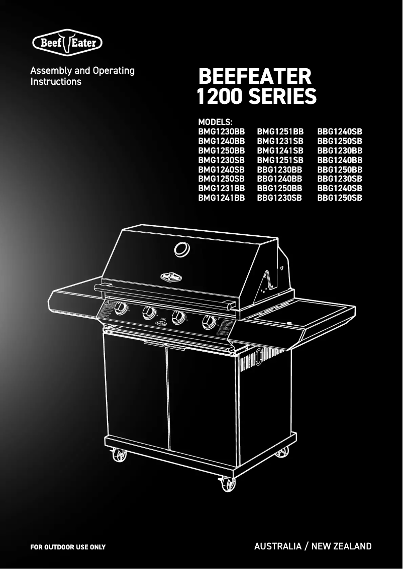 Página 1 del manual Manual de usuario BeefEater BMG1241BB