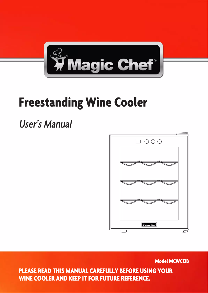 Página 1 del manual Manual de uso y mantenimiento Magic Chef MCWC12B