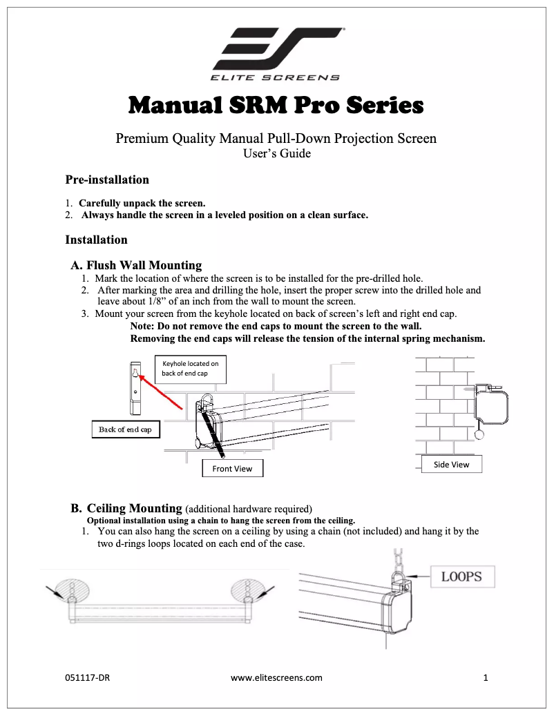 Imagen de la primera página del manual del dispositivo SRM Pro M100HSR