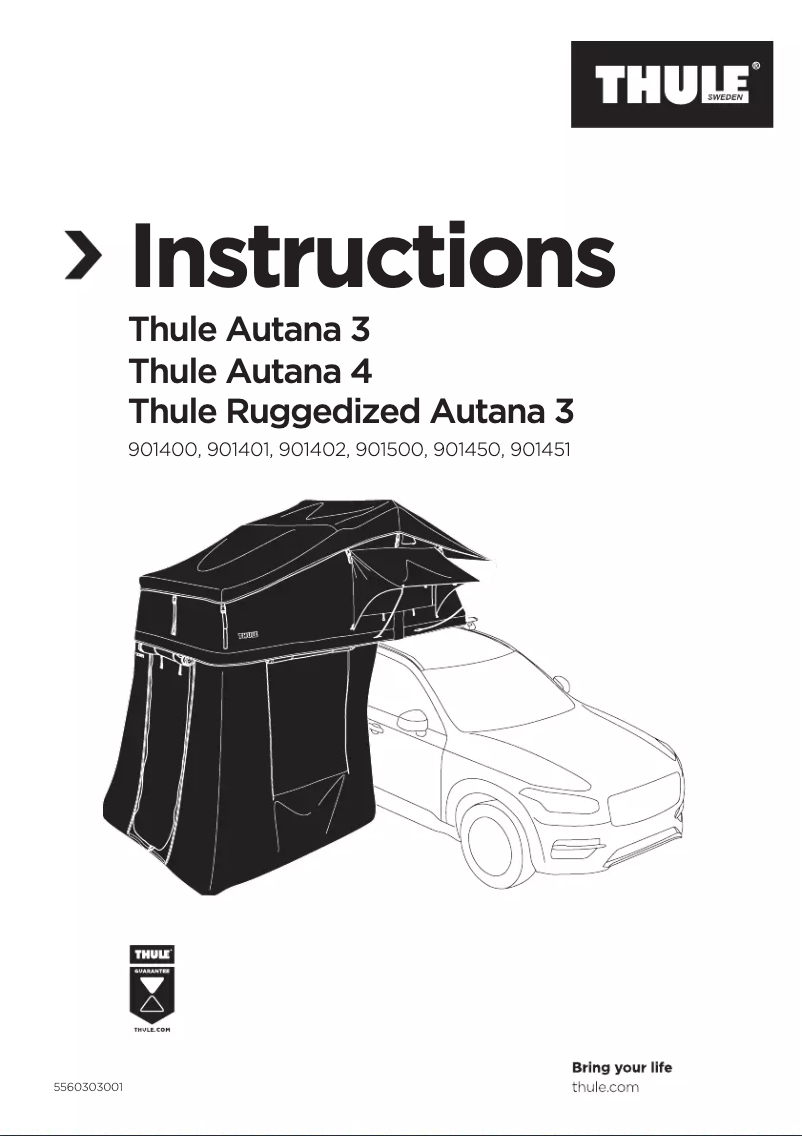 Página 1 del manual Manual de usuario Thule Autana 3