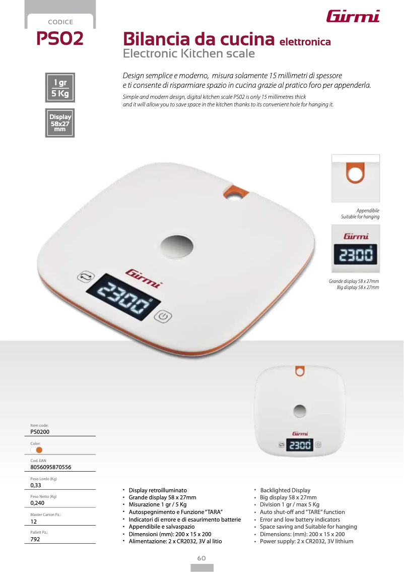 Imagen de la primera página del manual del dispositivo PS02