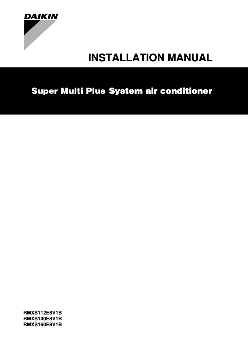 Página nº 1 - Manual de usuario Daikin Super Multi Plus