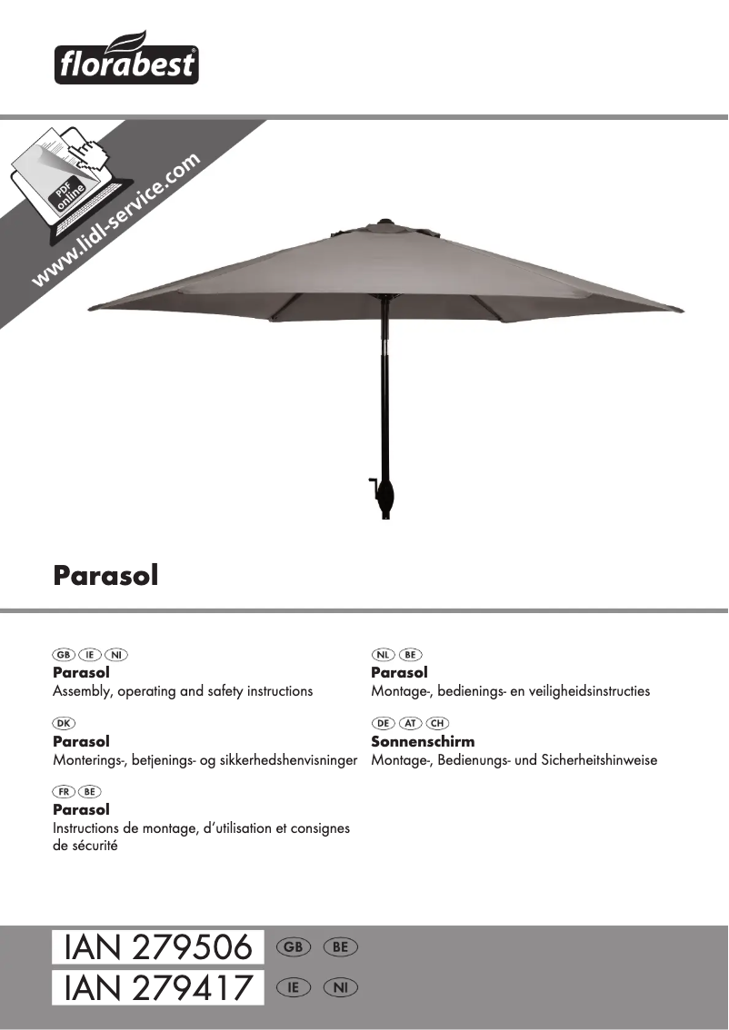 Página nº 1 - Manual de usuario Florabest IAN 279506