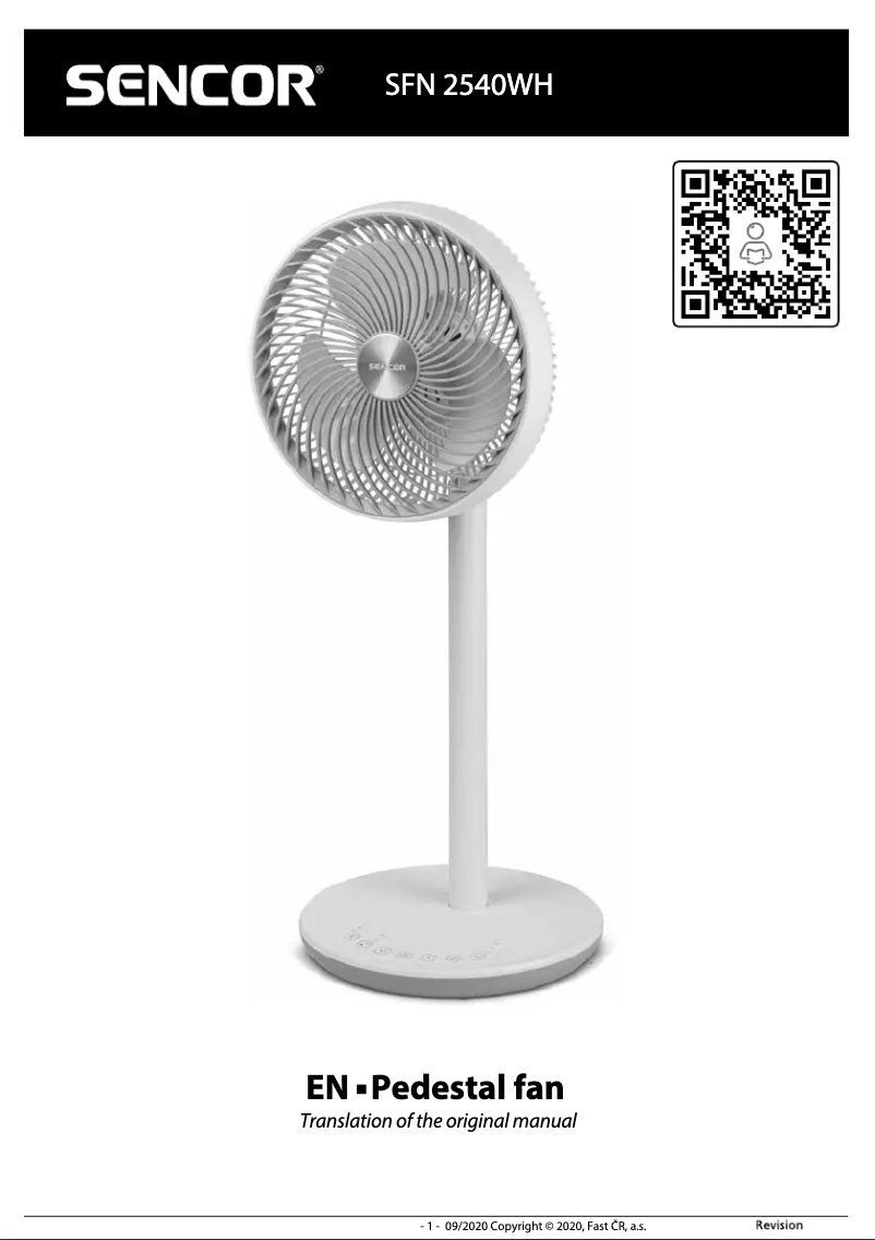 Imagen de la primera página del manual del dispositivo SFN 2540WH