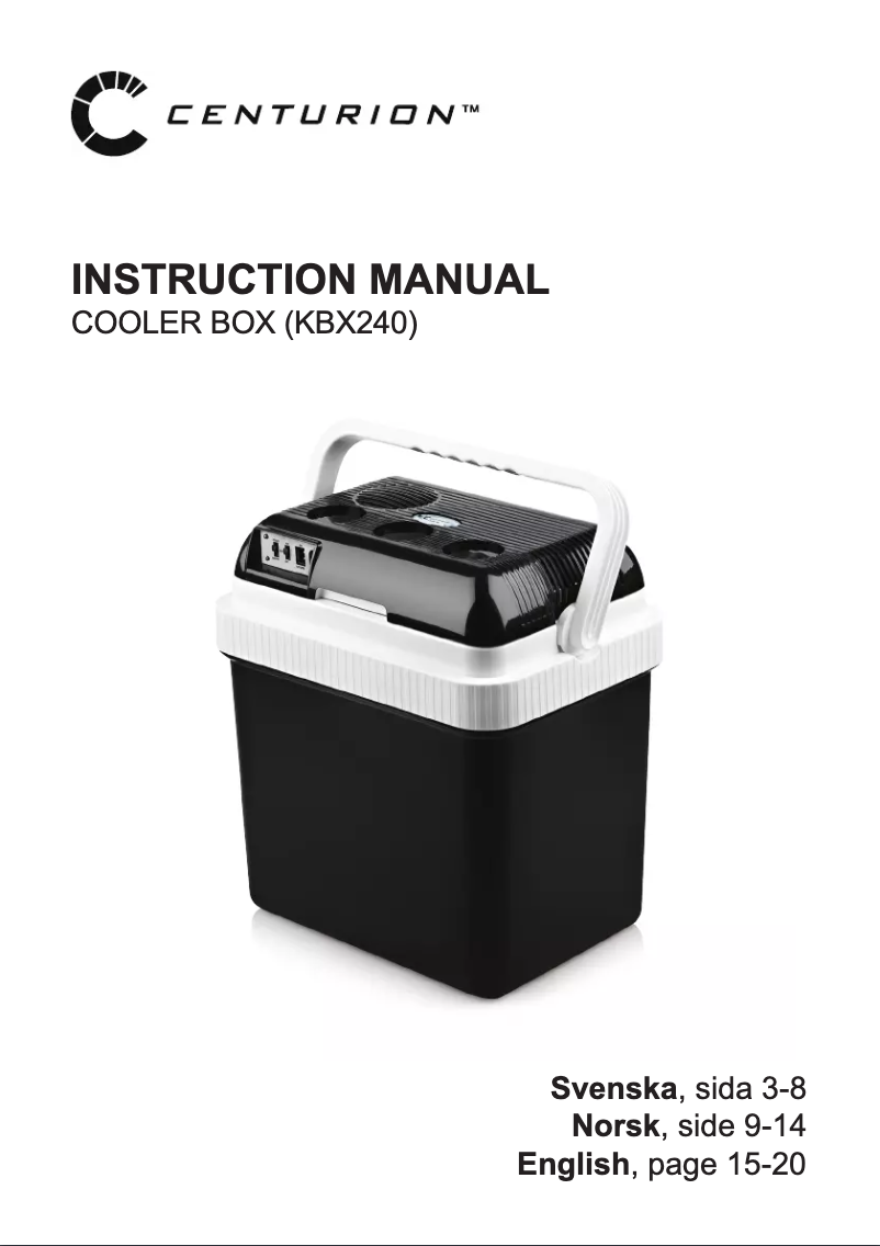 Imagen de la primera página del manual del dispositivo KBX240