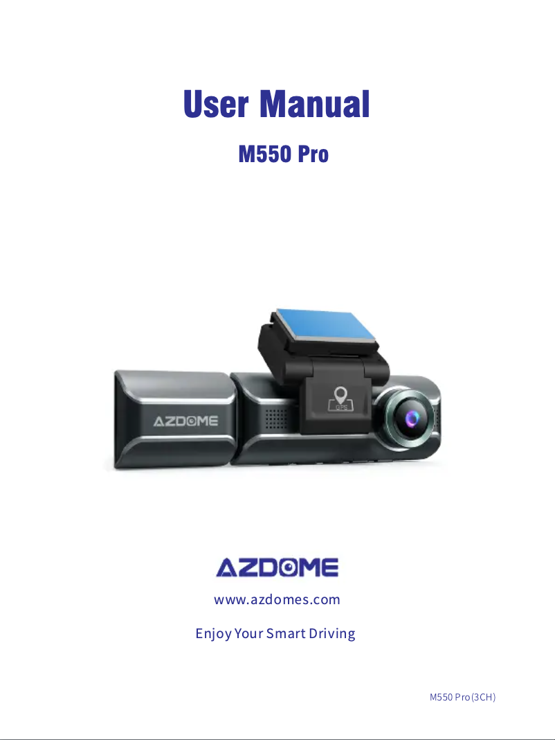 Página 1 del manual Manual de usuario AZDome M550 Pro