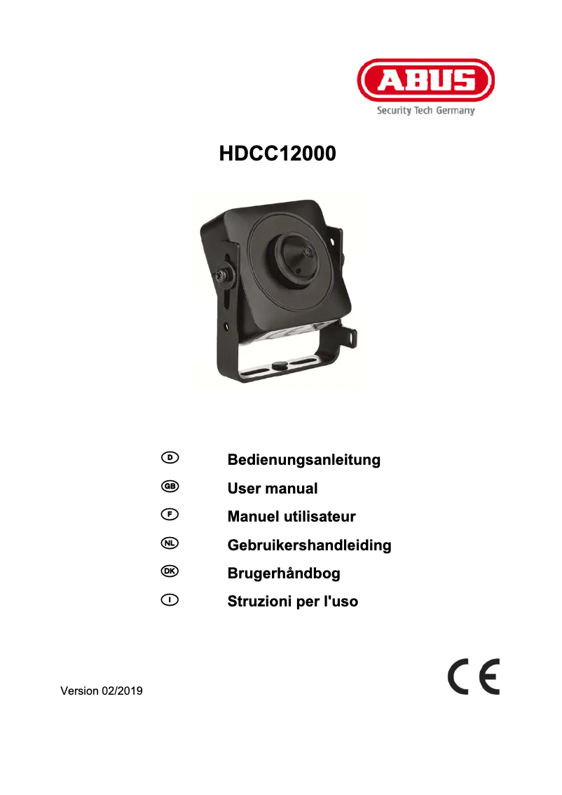 Página 1 del manual Manual de usuario Abus HDCC12000