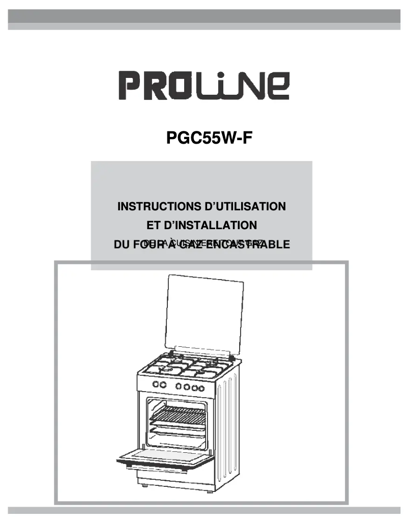 Imagen de la primera página del manual del dispositivo PGC 55W-F