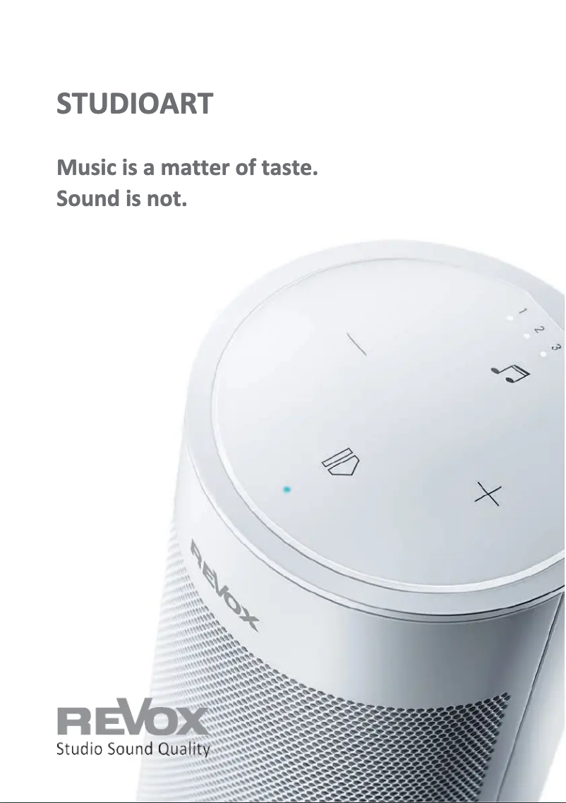 Imagen de la primera página del manual del dispositivo Studioart A100