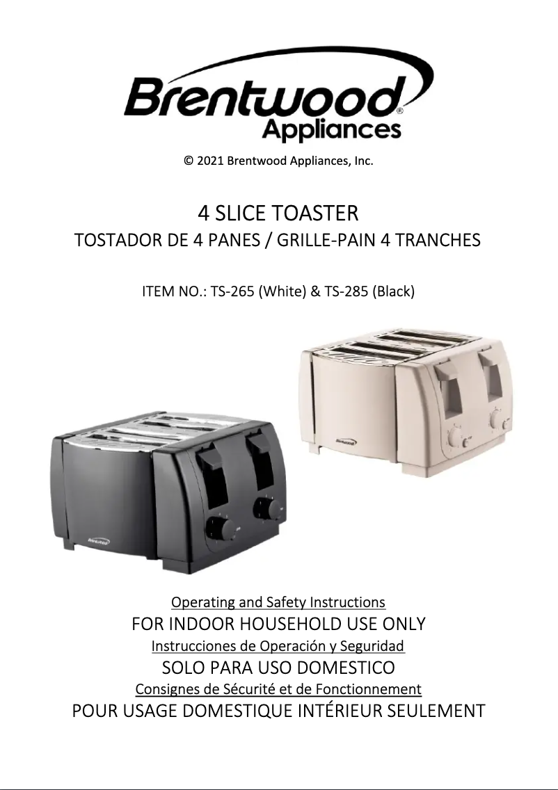 Imagen de la primera página del manual del dispositivo TS-285