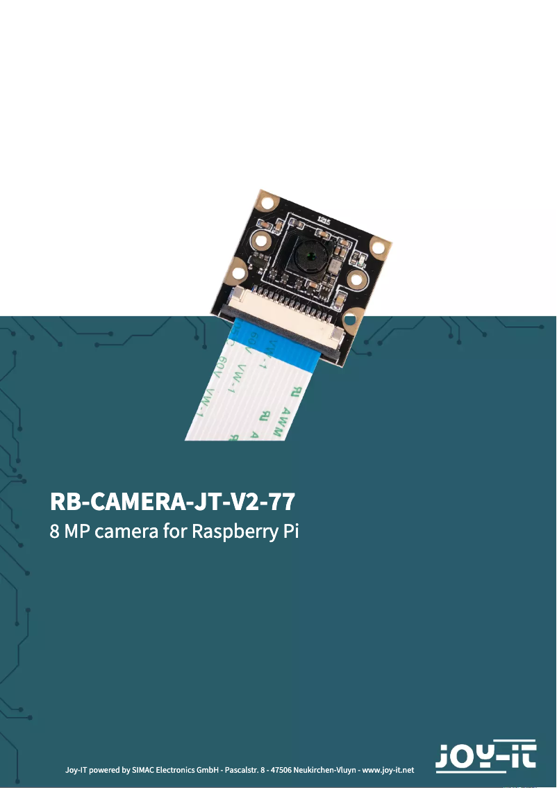 Imagen de la primera página del manual del dispositivo RB-CAMERA-JT-V2-77