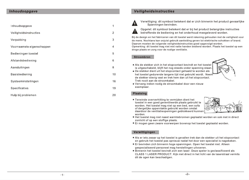 Página 1 del manual Manual de usuario Salora DVD227M