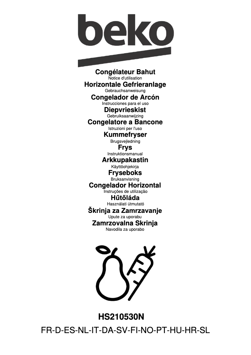 Imagen de la primera página del manual del dispositivo HS210530N
