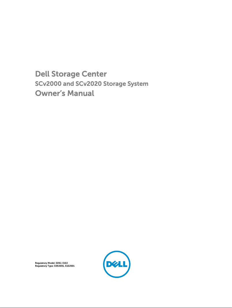 Página 1 del manual Manual de usuario Dell SCv2000