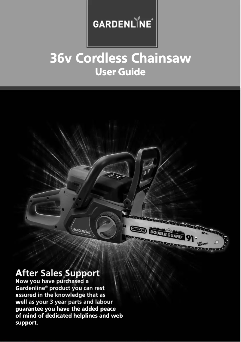 Página 1 del manual Manual de usuario Gardenline GL-CC 36 Li