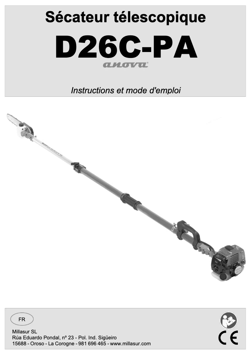 Imagen de la primera página del manual del dispositivo D26C-PA