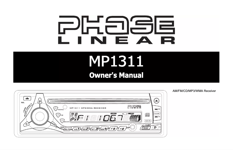 Página 1 del manual Manual de usuario Jensen MP1311