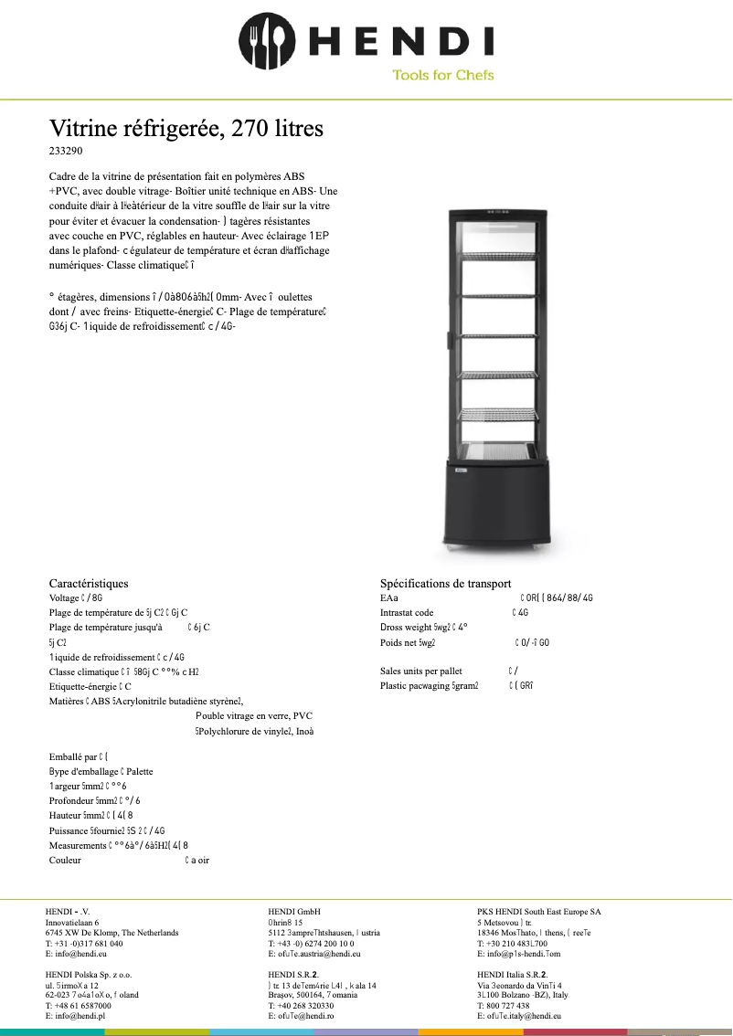 Página 1 del manual Ficha técnica Arktic 233696