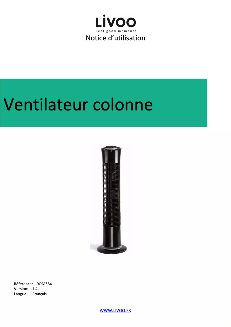 Página 1 del manual Manual de usuario Livoo DOM384