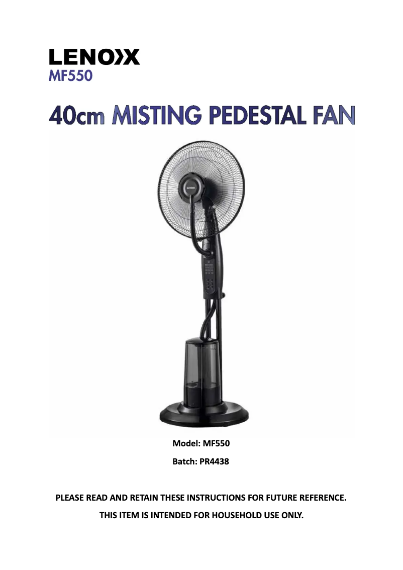 Imagen de la primera página del manual del dispositivo MF550