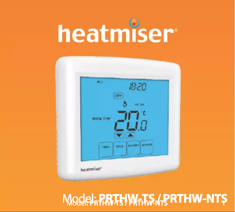Página 1 del manual Manual de usuario Heatmiser PRTHW-NTS