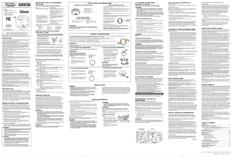 Página 1 del manual Manual de usuario First Alert SA511B
