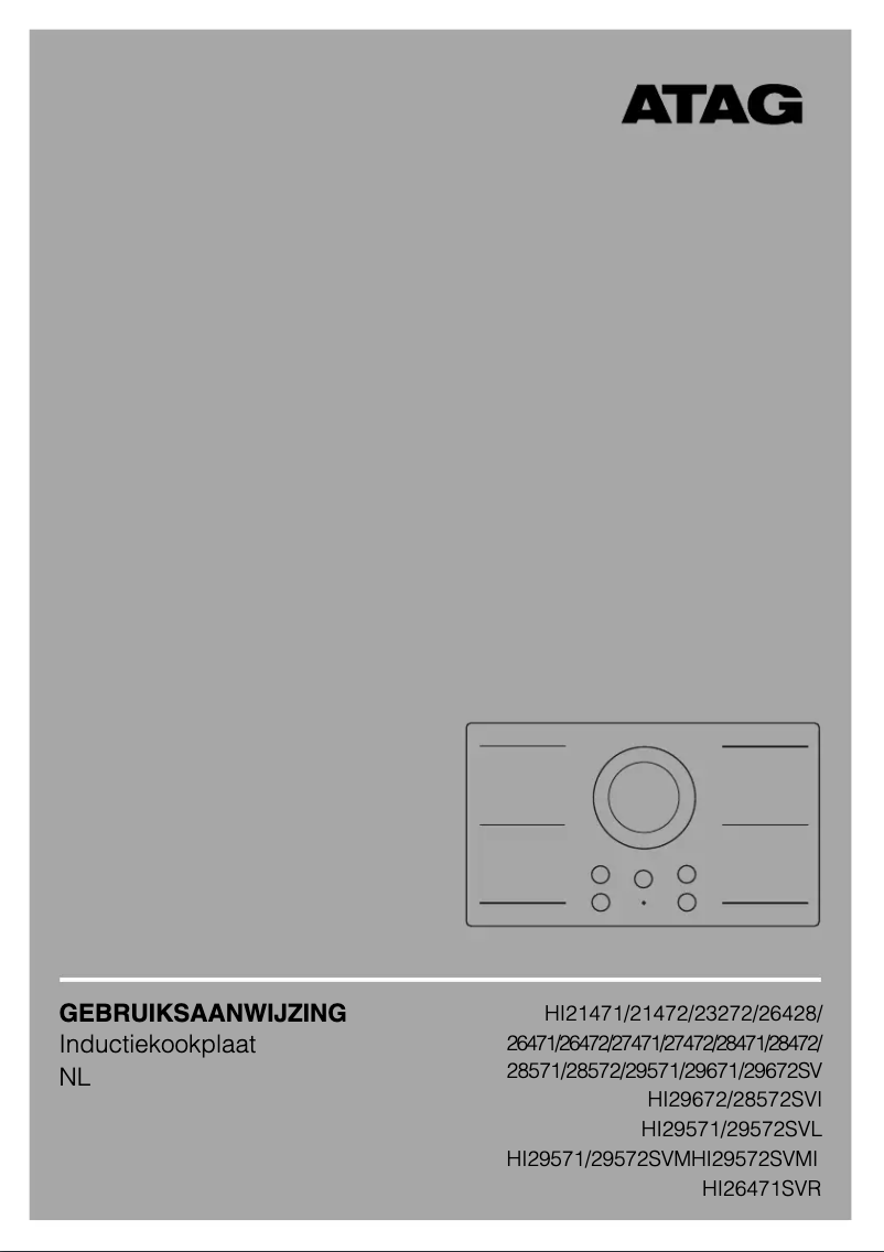 Página 1 del manual Manual de usuario Atag HI27472SV