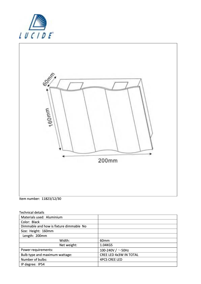 Página 1 del manual Manual de usuario Lucide Wave
