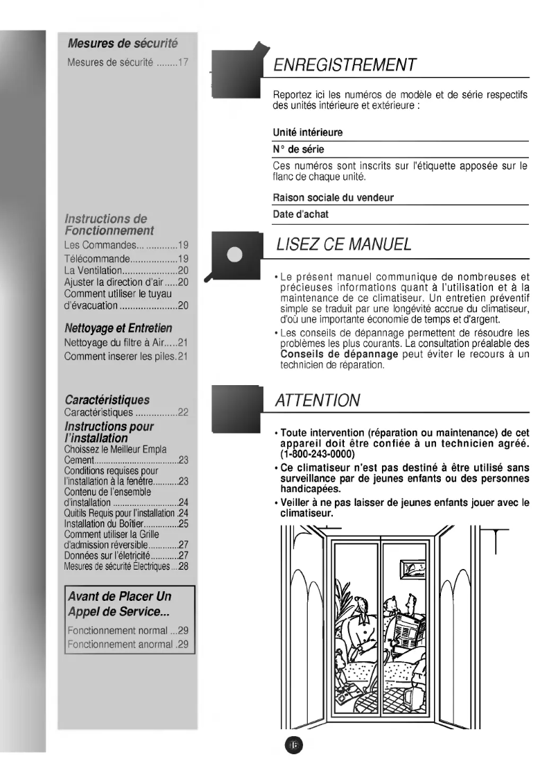 Imagen de la primera página del manual del dispositivo LWG1010BCG
