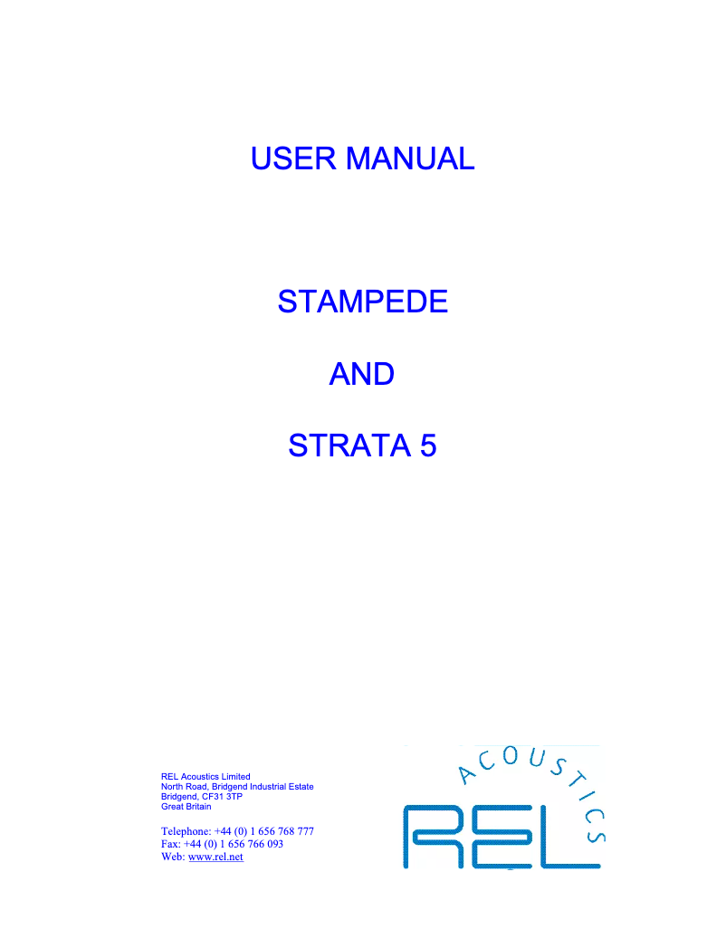 Imagen de la primera página del manual del dispositivo Strata 5