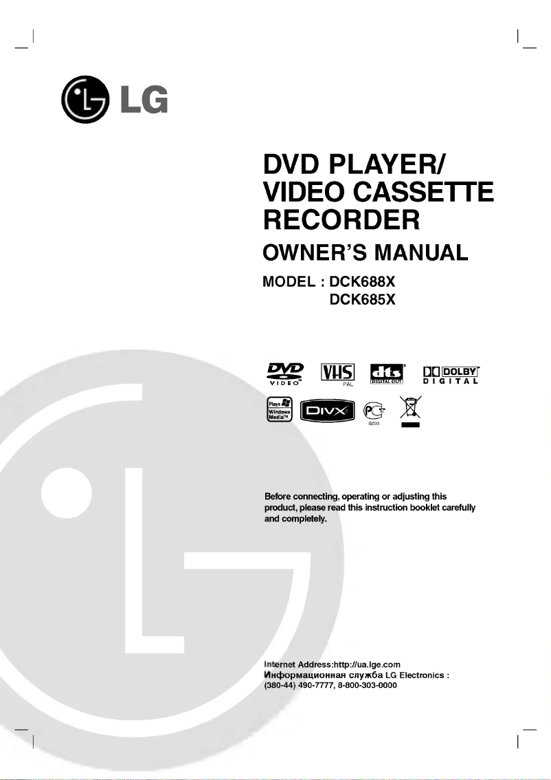 Página nº 1 - Manual de usuario LG DCK688X