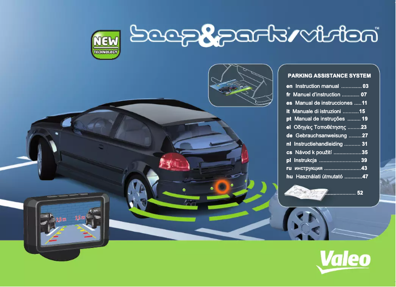 Página 1 del manual Manual de usuario Valeo Beep & Park Vision